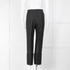 Celine Black Silk & Wool Mix Big Turn Up Trousers