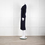 Rag & Bone Navy Knit Button Down Cardi Dress