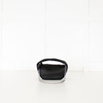 By Far Baby Cush Black Flat Grain Leather Handbag