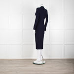 Rag & Bone Navy Knit Button Down Cardi Dress