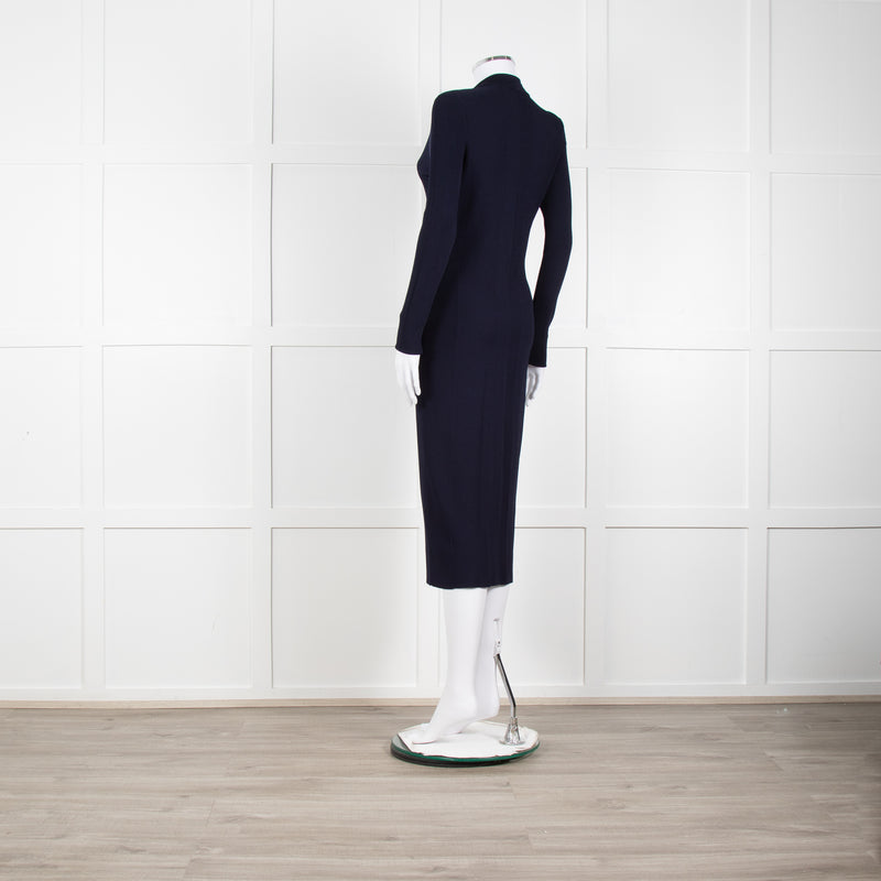 Rag & Bone Navy Knit Button Down Cardi Dress