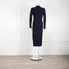 Rag & Bone Navy Knit Button Down Cardi Dress