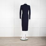 Rag & Bone Navy Knit Button Down Cardi Dress