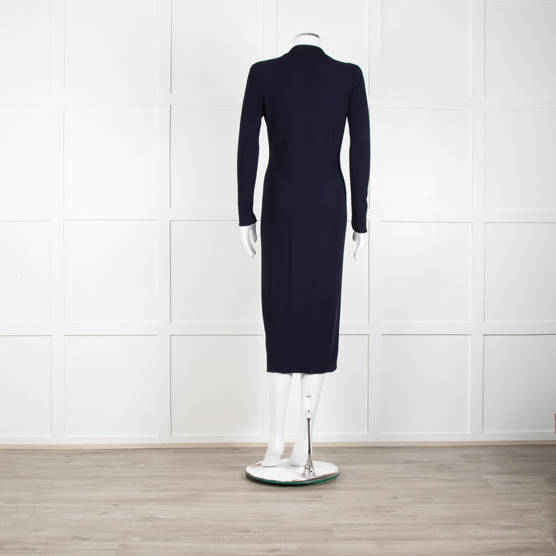 Rag & Bone Navy Knit Button Down Cardi Dress