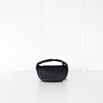 By Far Baby Cush Black Flat Grain Leather Handbag