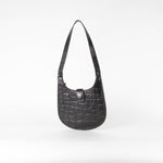 Mulberry Black Croc Small Shoulder Bag