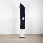 Rag & Bone Navy Knit Button Down Cardi Dress