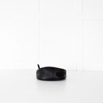 By Far Baby Cush Black Flat Grain Leather Handbag
