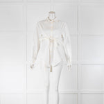 Proenza Schouler White Front Strap Long Sleeve Shirt