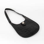 Mulberry Black Croc Small Shoulder Bag