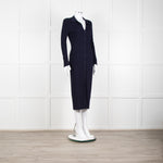 Rag & Bone Navy Knit Button Down Cardi Dress