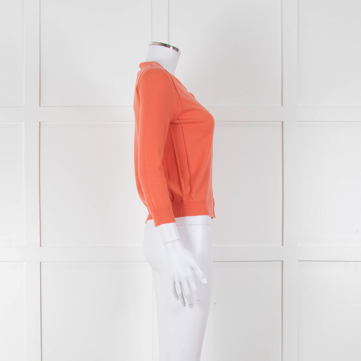 Joseph Orange Cashmere Short Cardigan