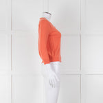 Joseph Orange Cashmere Short Cardigan