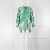 Lee Mathews Green White Striped Shirt