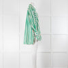 Lee Mathews Green White Striped Shirt