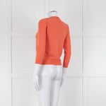 Joseph Orange Cashmere Short Cardigan