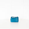 Gianni Versace Teal Hand Held Top Zip Bag