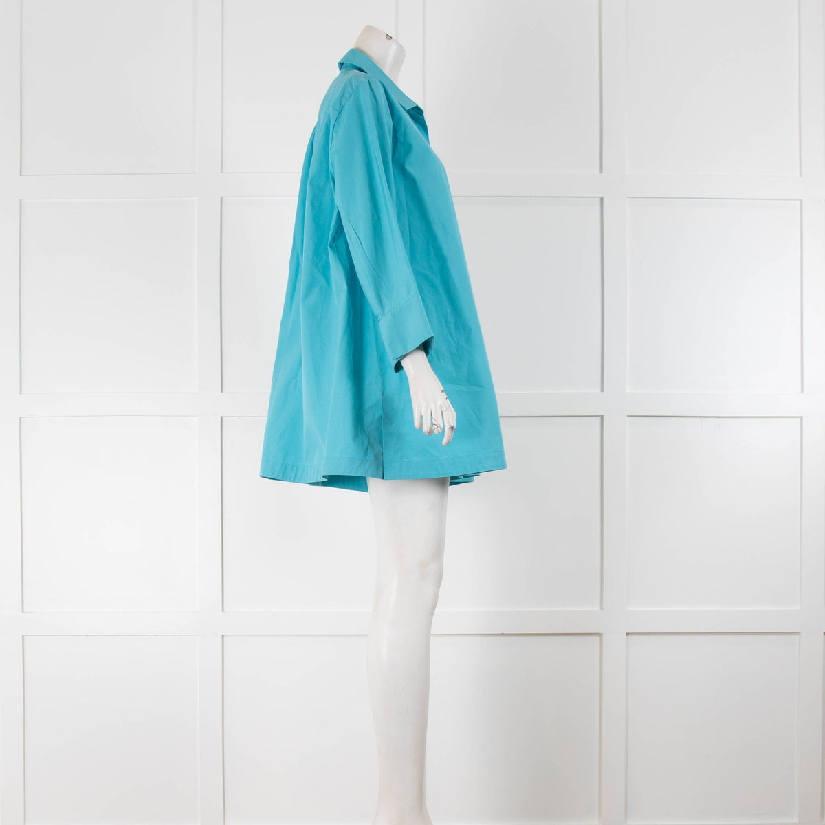 MaxMara Blue Oversized Cotton shirt