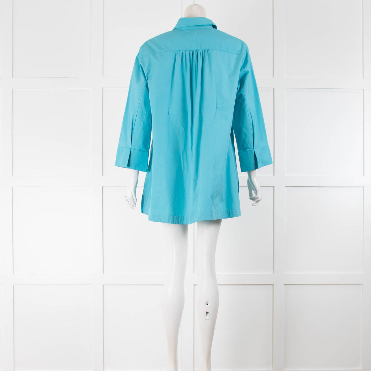 MaxMara Blue Oversized Cotton shirt