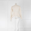 Moncler Cream Embroidered Light Zip Up Jacket