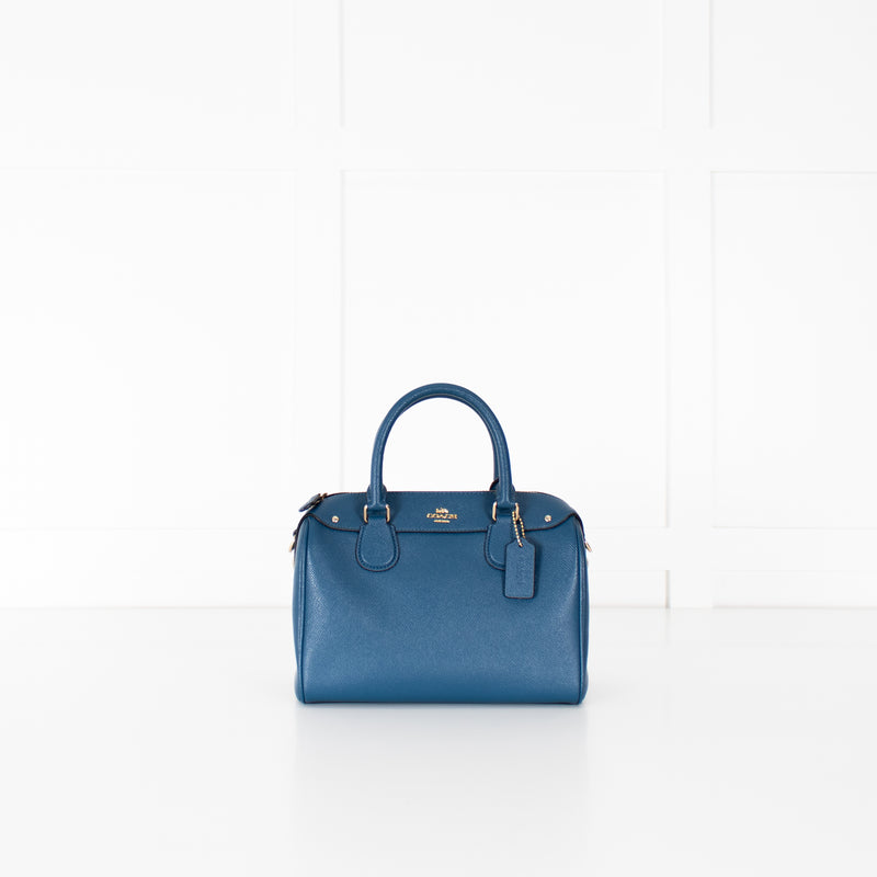 Coach Teal The Mini Bennett Crossgrain Bag