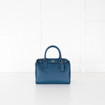 Coach Teal The Mini Bennett Crossgrain Bag