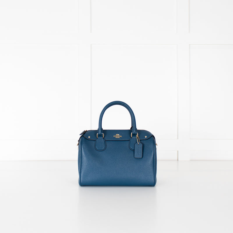 Coach Teal The Mini Bennett Crossgrain Bag