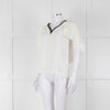 Maje Cream Black Lace  Amour Top