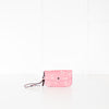 Coach Pink Glitter Flower Bow Embossed Patterned Purse