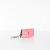 Coach Pink Glitter Flower Bow Embossed Patterned Purse
