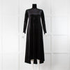 Norma Kamali Black Velvet Dress
