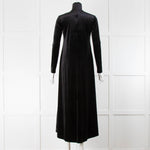 Norma Kamali Black Velvet Dress
