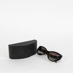 Prada Black Cats Eye with Tortoiseshell Arm Sunglasses