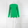 A.W.A.K.E Mode Green Pleated Long Sleeve Top