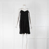 Stella McCartney Black Silk Spaghetti Strap Short Dress