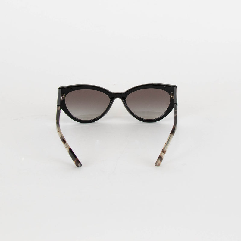 Prada Black Cats Eye with Tortoiseshell Arm Sunglasses