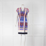 Etro Cream Purple Paisley Sleeveless Dress