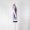Etro Cream Purple Paisley Sleeveless Dress