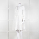 0039 Italy White Broderie Anglaise Short Dress