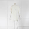 MM6 Maison Margiela Cream Lace Sleeve Top