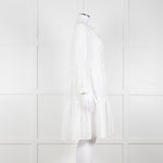 0039 Italy White Broderie Anglaise Short Dress