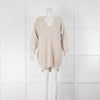 Cameron Taylor Cream Waffle Long Cashmere Jumper