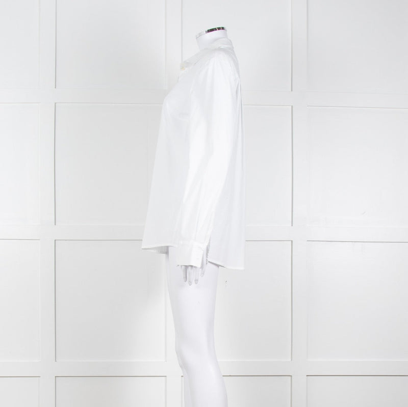 Baum und Pferdgarten White Collared Poplin Shirt