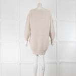 Cameron Taylor Cream Waffle Long Cashmere Jumper