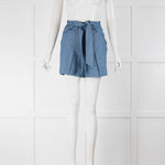Phillip Lim Pale Blue Tie Up Waist Shorts