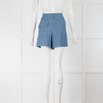 Phillip Lim Pale Blue Tie Up Waist Shorts