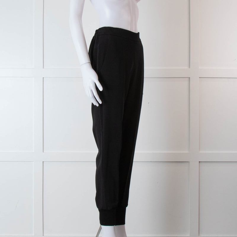 Stella McCartney Black Elastic Waist Joggers