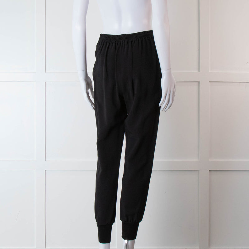 Stella McCartney Black Elastic Waist Joggers