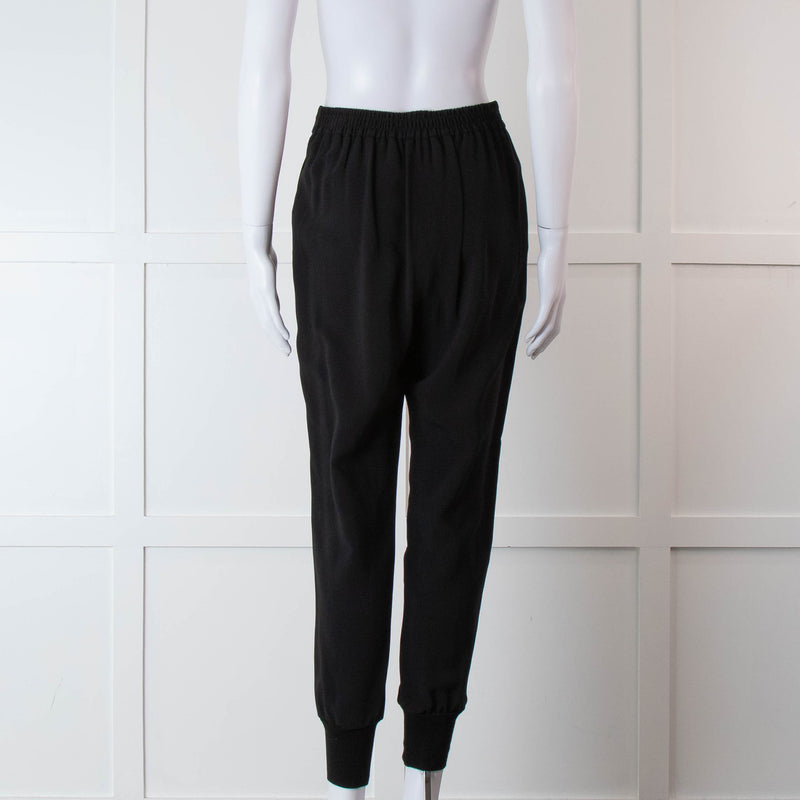 Stella McCartney Black Elastic Waist Joggers