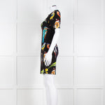 Stella McCartney Black Bird Print Jersey Mini Dress